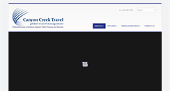 Desktop Screenshot of canyoncreektravel.com